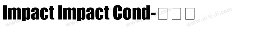 Impact Impact Cond字体转换